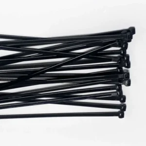 CHINEE Black Nylon 66 Cable Ties 4.6x200MM Max Bundle 53mm Self locking Zip Tie