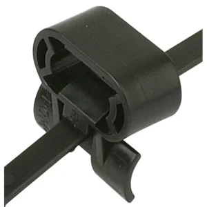 CHINEE Black Nylon Cable Ties with Screw Hole for Fixed Head Precision Plastic Buckle Various Special Cable Tie Sizes 150 10141