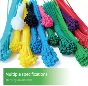 CHINEE Black Silicone Nylon 66 Eco Friendly Releasable Cable Ties Organizers for Data Cables