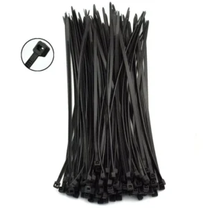 CHINEE Custom Self Locking Nylon Black Cable Ties 3.6mm X 250mm (10inch) For Cable Management