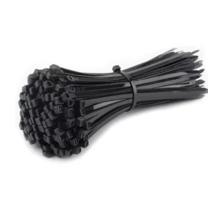 CHINEE Cactus Strong Nylon Self Locking Cable Tie Tensioner 200mm Length 5KG Load Black & White Industrial Use Fixed Binding Strap