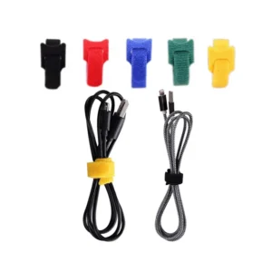 CHINEE China Customized Size Eco friendly Self adhesive Reusable Hook and Loop Cable Ties with Label