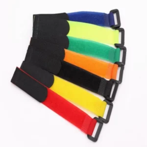CHINEE Colorful Fastening Wraps Tape Cable Ties Double Size Adjustable Releasable Nylon Hook and Loop Fastener Strap With Buckle