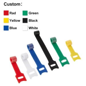 CHINEE Colorful Flexible Automatic Double Side Reusable Carry Self Gripping Cinch Strap Hook Loop Cable Tie