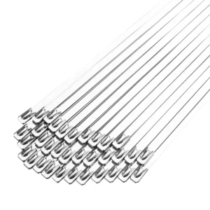 CHINEE Commercial Grade Stainless Steel Zip Ties 4.6x300mm High Tensile Strength Rustproof Fasteners for Heavy Duty Use
