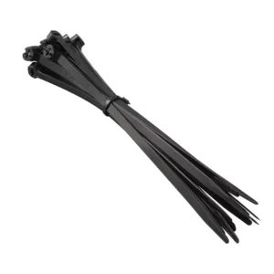 CHINEE Custom Black UV Nylon Soft Industrial & Electrical Use 450-550mm Length Self-Locking Releasable Cable Ties