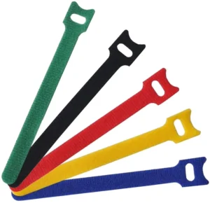 CHINEE Custom Cable Organizer Nylon Strap with for Velcro Fastener Reusable 200mm 300mm 400mm Colorful Wire Hook Loop Cable T