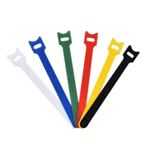CHINEE Custom Color/Size/Logo Hook and Loop Cable Ties Strap Fastener Colorful Reusable Cable Ties