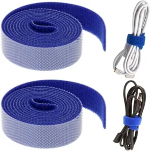 CHINEE Custom Multi Function Double Sided Reusable Self Locking Wire Hook and Loop Cable Ties (Polyester Nylon)