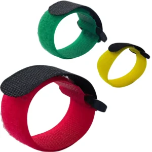 CHINEE Customizable Reusable Hook and Loop Cable Ties Different Side Adjustable Fastening Straps for Cable Management Multiple Colors