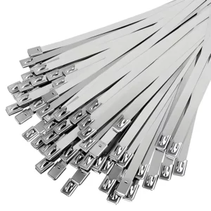 CHINEE Customization Multifunction Stainless Steel Cable Tie Ball Lock Type Releasable Strong Stensile Strength