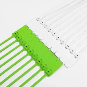 CHINEE Customized Logo 350mm Nylon Self-Locking Cable Ties with Serial Number Tamper-Evident Disposable Security Container Seal
