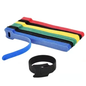 CHINEE Customized Printed Self Adhesive Nylon Cable Ties Reusable Cable Tie Logo With Velcroes Fastener