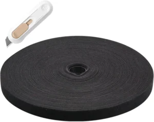 CHINEE Customized Self Adhesive Reusable Nylon Cable Wires Hook Loop Fastener 12mm Width Length Color Logo for Bulk Cable Management