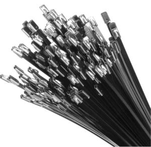 CHINEE DEYI Industrial High Quality 201 304 316 Stainless Steel Cable Ties Epoxy Coating Black Customizable Length Width