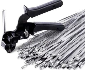 CHINEE DEYI Self Locking 600D Type Stainless Steel Cable Ties 200mm Length 1.5mm Width Industrial Use Tool