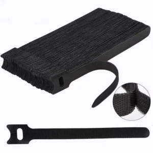 CHINEE Double Sided Back to Back Hook Loop Tie Heavy Duty Fastening Strap for Cable Management Luggage Plant Binding