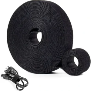 CHINEE Double Sided Reusable Hook & Loop Straps Heat Resistant Eco Friendly Quick Wrap for Cable Bundling Storage Organization