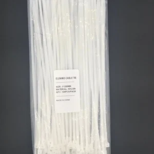 CHINEE ELEWIND Self locking Plastic Nylon Cable Ties Wire Zip Cable Tie Fastening Ring Cable Tie White Color 3*200