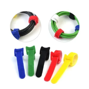 CHINEE Eco Friendly Polyester Adjustable Releasable Extension Hook Loop Tidy Wraps Self Adhesive Cable Ties for Garments Multipurpose