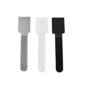 CHINEE Eco Friendly Self Adhesive Cable Organizer Hook and Loop Cable Tie Double Sided Releasable Back Glue Hook and Loop