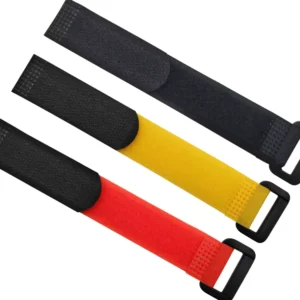 CHINEE Eco Friendly Self Adhesive Fastener Tape Double Sided Hook Loop Strap with Buckle Heat Resistant for Cable Management