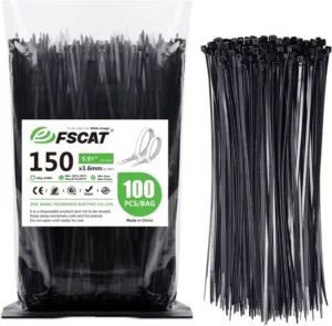 CHINEE FSCAT High Quality Nylon 66 Cable Ties 3.6*150mm Self Locking Multifunctional Zip Ties Plastic Nylon Cable Ties