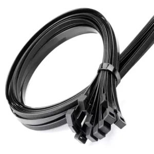 CHINEE Factory 100 Pack Self Locking Heavy Duty Nylon Zip Ties 7.6x550mm 120lbs Tensile Strength Black White Industrial Use CE ROHS