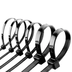 CHINEE Factory 15.7 inch Zip Ties 7.6x400mm Heavy Duty Nylon Cable Ties 120lbs Tensile Strength Black White Plastic Tie Wraps 100 Pack