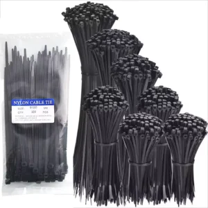 CHINEE Factory Direct 3.6*200mm Full Size Zip Ties OEM Self Locking Plastic Nylon 66 Heavy Duty 200MM Cable Ties
