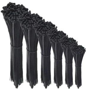 CHINEE Factory Direct Black and White Wrap Nylon 66 Cable Ties Long and Wide Extra Large Heavy Duty Zip Ties
