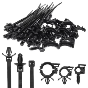 CHINEE Factory Direct Nylon Self-Locking Car Repair Wiring Harness Tie Push Mount Cable Zip Ties for Automotive