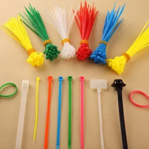 CHINEE Factory Direct Tensile Strength Plastic Cable Ties Flexible Colored Cable Tie Self locking Cable Ties
