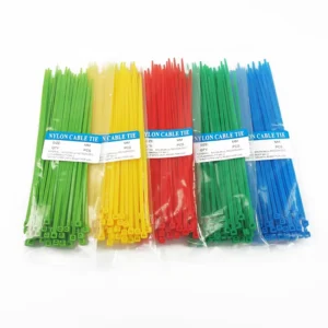 CHINEE Factory Nylon66 Self-Locking Cable Ties UV Resistant Plastic Zip Tie for Wire Bundling Black White Multiple Sizes