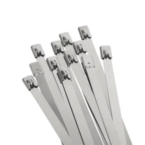 CHINEE Factory Provide Customized Size Self Locking Heavy Duty Stainless Steel Zip Cable Tie Metal Cable Tie