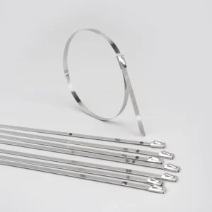 CHINEE Factory Provides Customized Heavy Duty 4.6MM Stainless Steel Zip Cable Ties 201 304 316 Material Self Locking
