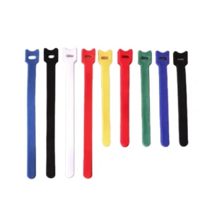 CHINEE Fastening Tape Cable Ties Reusable Double Side Wires Cords Nylon Adjustable Back to Back Hook and Loop Straps