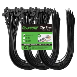 CHINEE For UL CE ROHS Certified 300mm Nylon 66 Self Locking Zip Tie Plastic Cable Ties for Electrical Applications