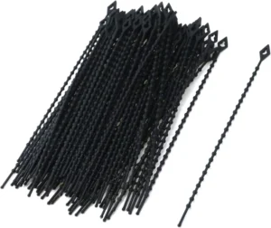 CHINEE For UL Certified 4 Inch Nylon Beaded Cable Ties Reusable with Various Colours Self-Locking Adjustable Bead Shaped Hole Belts