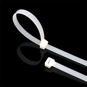 CHINEE Free Sample 1.8×100 Black and White Zipper Cable Ties Self locking Cable Ties Pa66 Nylon Material Factory Direct Sales