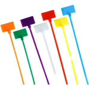 CHINEE Free Sample Custom Color Label Cable Tie Nylon Id Identity Zip Tie Marker Cable Ties