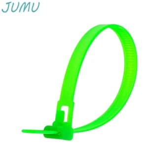 CHINEE Gloss Green Color High Quality Releasable Cable Zip Tie Nylon