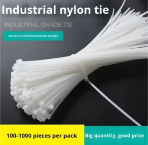 CHINEE HNVantar Heavy Duty Nylon 66 Cable Zip Ties Self Locking Eco Friendly UV Resistant Black 100mm ROHS Certified Industrial Use