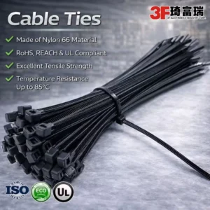CHINEE Heavy Duty 4.8*200mm 96pcs bag Zip Ties Black Nylon Outdoor High Temp In Stock PA66 Cable Ties