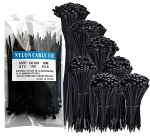 CHINEE Heavy Duty Cable Ties Nylon Zip Ties 4.8 Inch Zip Ties100 Per Pack 4.8*120mm Plastic Ties 50LB 100pcs