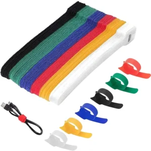 CHINEE Heavy Duty Custom Nylon Size Type ultra Thin 150mm 15cm Purple Reusable Hook and Loop Holder Cable Ties