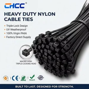 CHINEE Heavy Duty Factory Direct 4.8*650mm UV Resistant Self Locking Nylon Cable Ties ROHS CE OEM ODM Custom Logo
