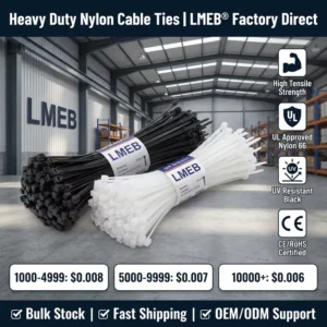 CHINEE Heavy Duty Nylon Cable Ties 4x200mm Self Locking Premium Quality Plastic Zip for Cable Wire 200mm Length