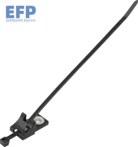 CHINEE Heavy Duty Nylon Cable Ties Straps Black Zip Ties Screw Hole Mountable Multipurpose Efficiency Enhancing Cable Management