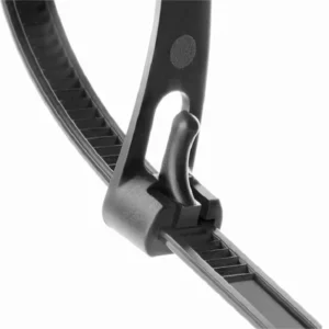 CHINEE Heavy Duty Nylon Releasable Zip Ties 8*450mm Industrial Cable Fasteners Screw Hole 100PCS Mountable Head Multipurpose